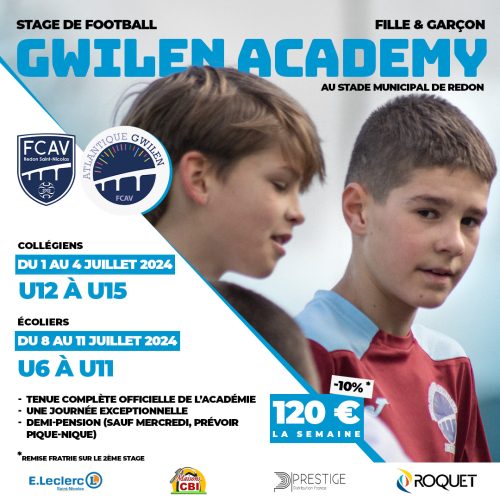 Affiche Stage Gwilen Academy 2